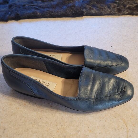 Vntg Y2K Enzo Angiolini Leather Loafers 7.5 Vero Cuoio Sole Old Money Quietlux - Picture 9 of 10
